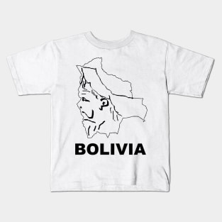A funny map of Bolivia Kids T-Shirt